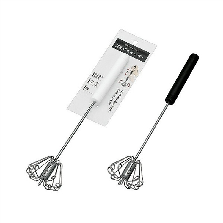 Cây Đánh Tạo Bọt Cho Sữa, Kem, Trứng Dạng Ấn Thông Minh Nội Địa Nhật Bản