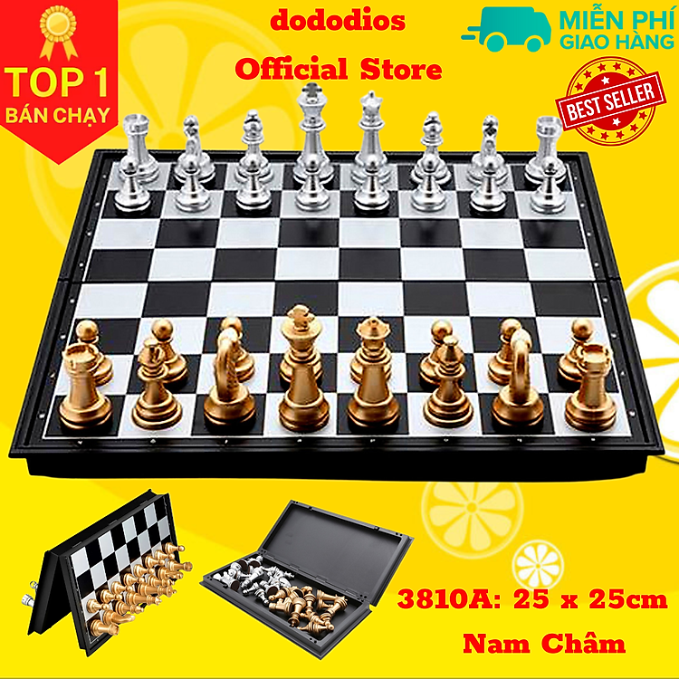Cờ vua nam châm cao cấp 25x25cm Chính hãng Ưu đãi - Hình ảnh 5