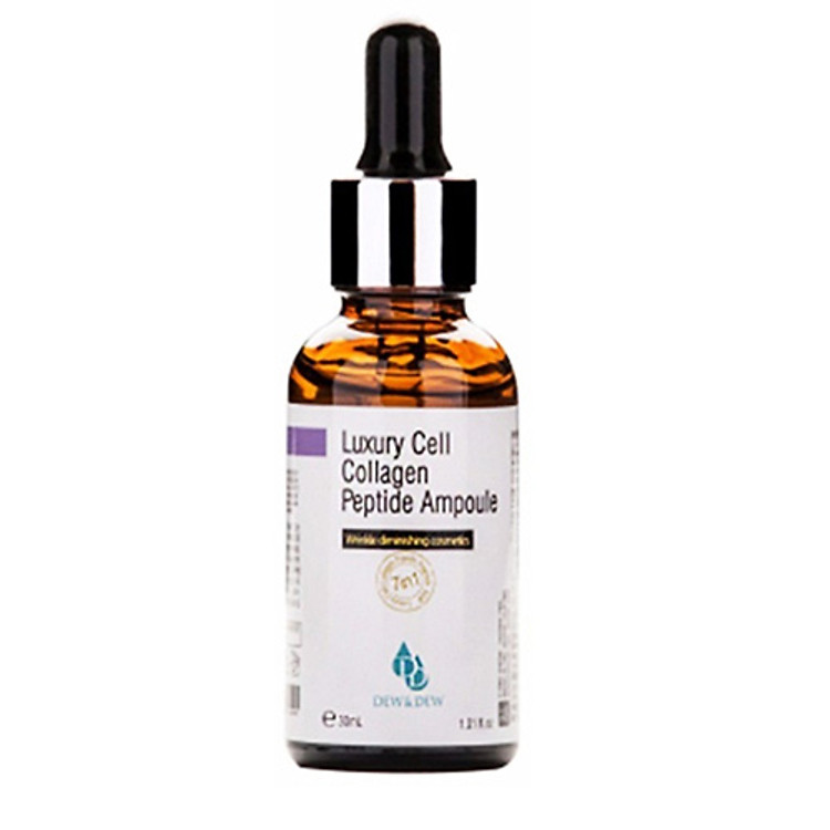 Tinh Chất Serum Làm Trắng, Trẻ Hóa Da Dew&Dew Luxury Cell Collagen Peptide 30ml Ampoule