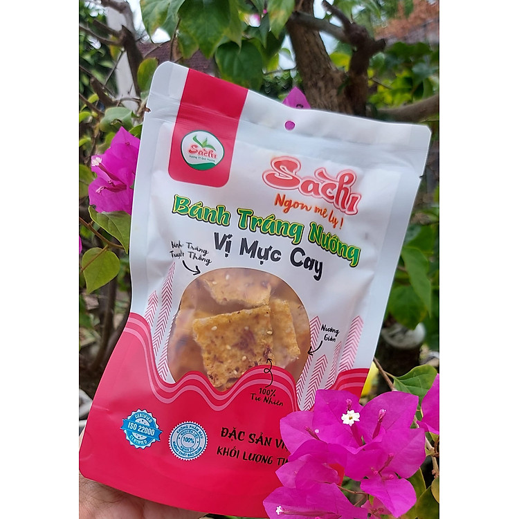 Bánh Tráng Nướng Tẩm Vị Mực Cay Sachi 45gram