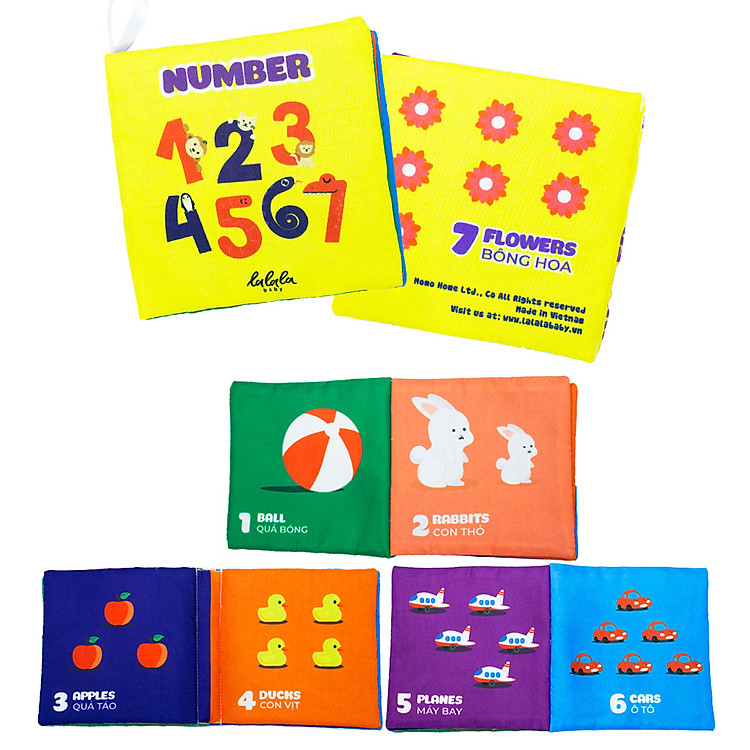 Mua Bộ 4 Cuốn Sách Vải Mini Cho Trẻ Chính hãng Ưu đãi - Hình ảnh 4