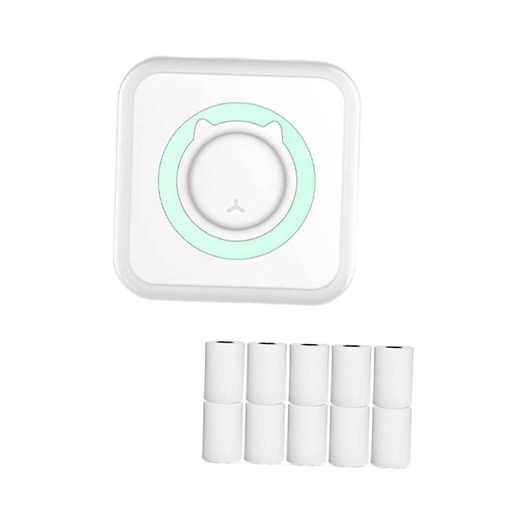 Portable Pocket Label Printer Thermal Printer Blue