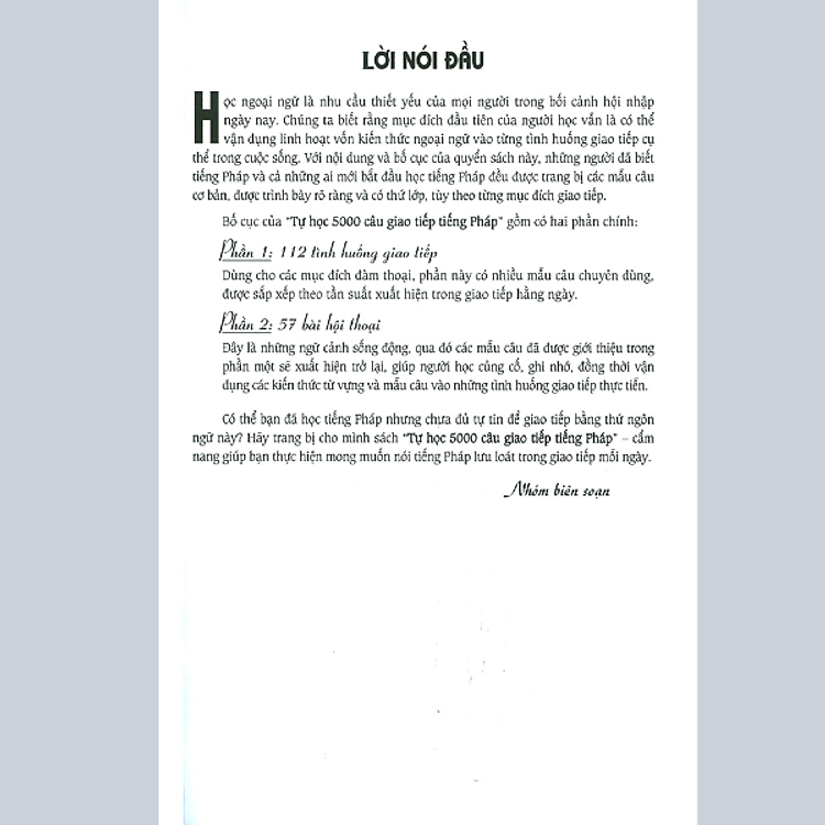 Tự Học 5000 Câu Giao Tiếp Tiếng Pháp - Ảnh 5