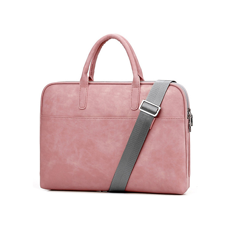 Túi laptop, MacBook thời trang da PU cao cấp có dây đeo - Oz13