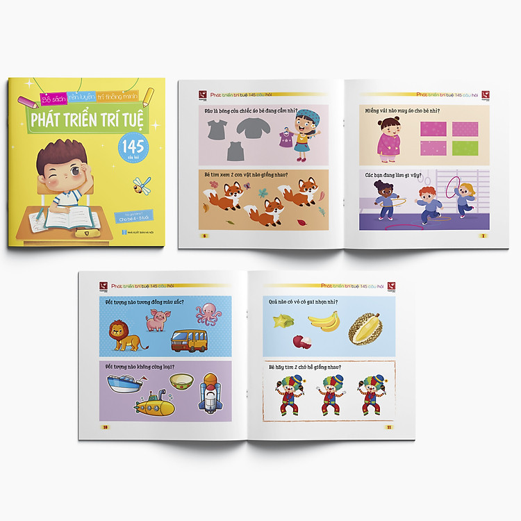 Phát triển trí tuệ (145 câu đố) - Rèn luyện trí thông minh - Dành cho trẻ 4-5 tuổi - Ảnh 2