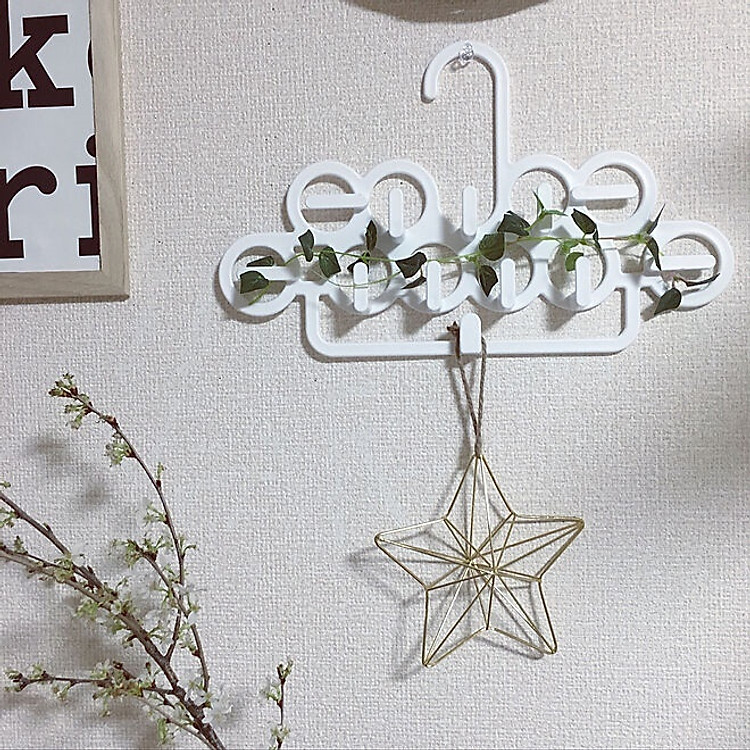 Móc treo thắt lưng & cà vạt đa dụng Inomata (Màu trắng) - Nội địa Nhật