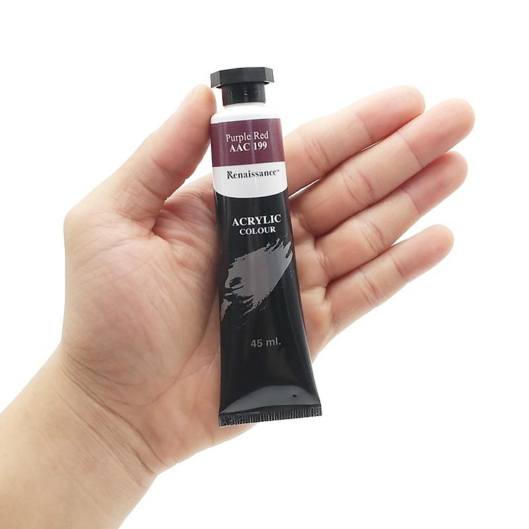 Tuýp Màu Acrylic 45 ml - Renaissance #199 (Purple Red) - Ảnh 6