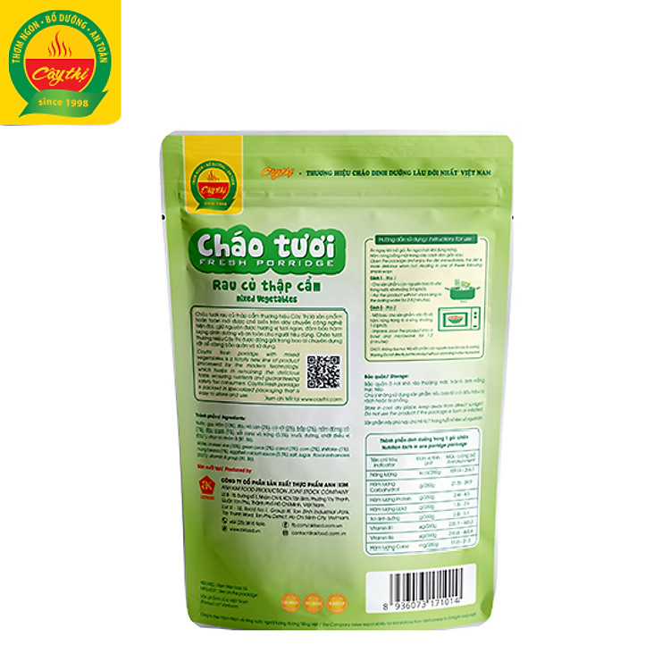 Nơi mua Cháo Tươi Rau Củ Thập Cẩm Cây Thị Tin cậy Tiết kiệm - Hình ảnh 2