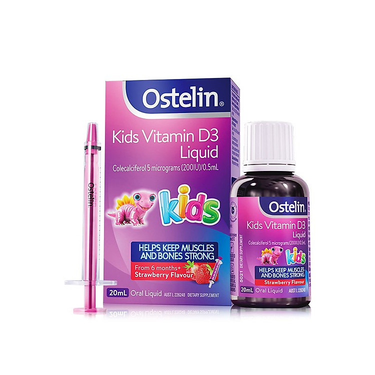 Ostelin Vitamin D3 nhỏ giọt cho bé vị dâu chính hãng từ Úc