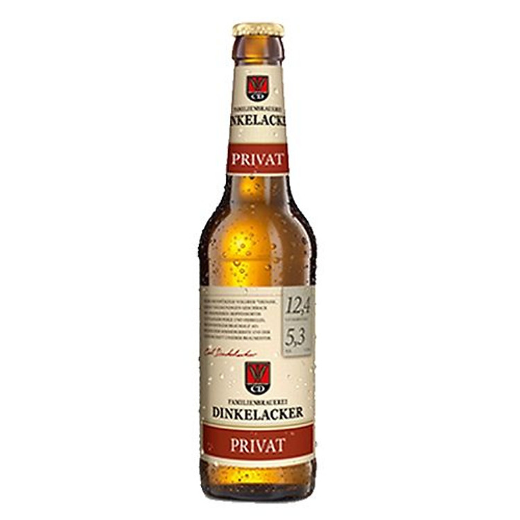 Chai bia Dinkelacker Privat Export 5.3% (330ml)