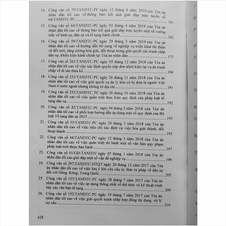 Tổng Hợp Công Văn Của Tòa Án Nhân Dân Tối Cao Hướng Dẫn Nghiệp Vụ và Giải Đáp Thắc Mắc Trong Lĩnh Vực Dân Sự, Tố Tụng Dân Sự - V2287T - Ảnh 5