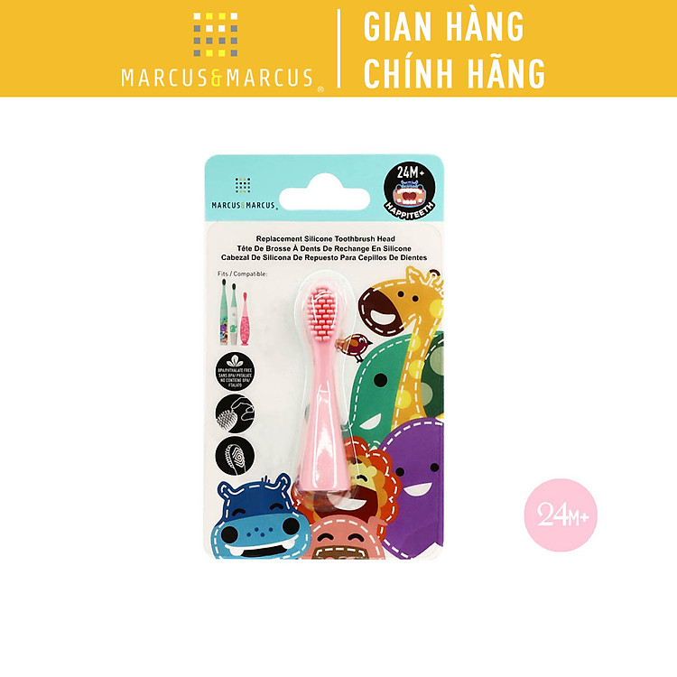Mua tại Lazada: Đầu bàn chải silicon cho bé - Hồng Chính hãng, giá tốt