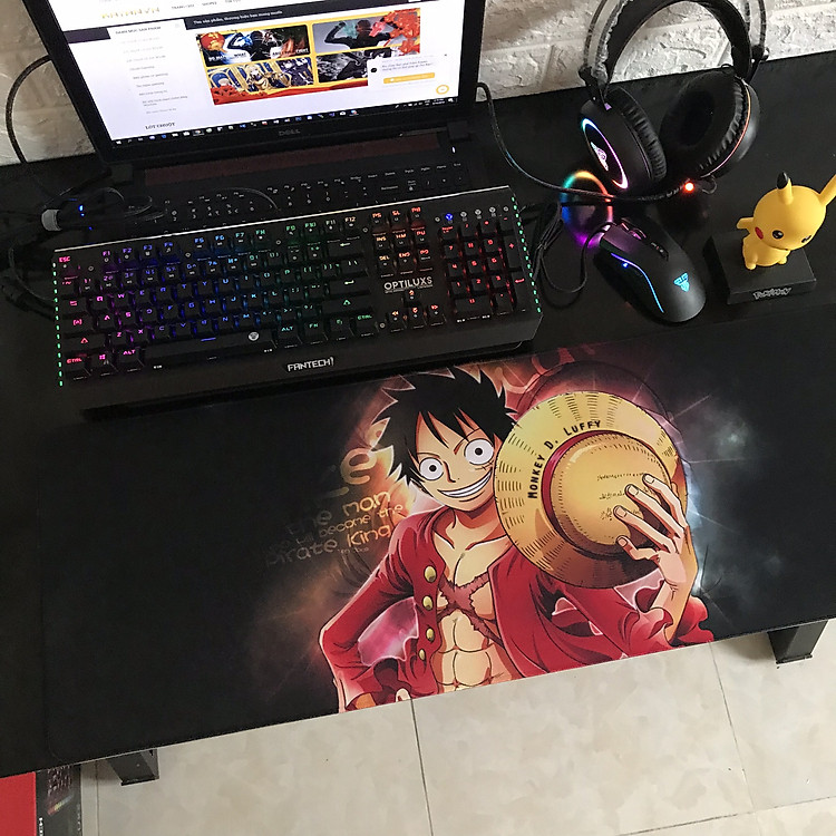 Miếng Lót Chuột, Bàn Di Chuột, mouse pad anime One Piece cỡ lớn (80x30x0.3) - Hàng chính hãng / Hàng nhập khẩu
