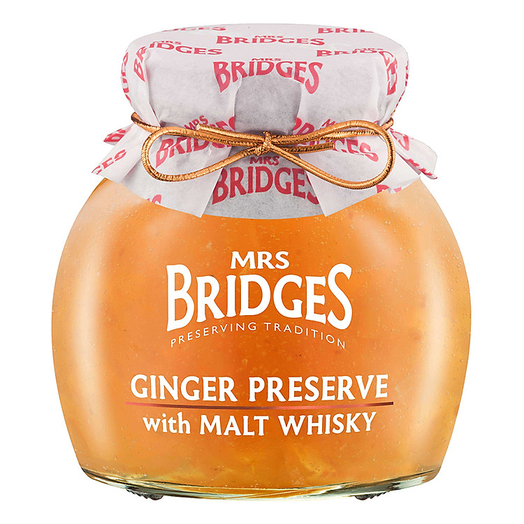 Mứt Gừng Hương Rượu Malt Whisky Mrs Bridges Ginger Preserve With Malt Whisky MB8391 (340g)