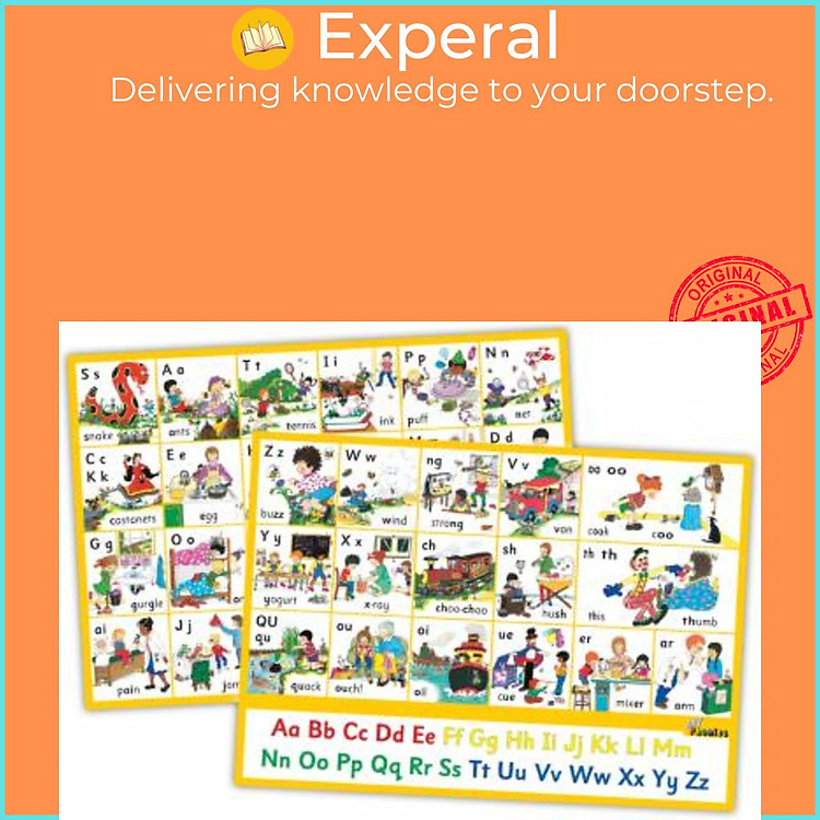 Sách - Jolly Phonics Letter sound Wall Charts : In Print Letters (British English edition) by (UK edition, paperback)
