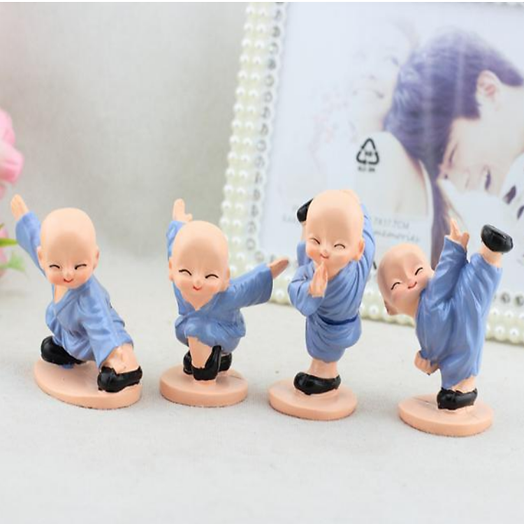 Bộ tượng chú tiểu luyện công (4 cái)
