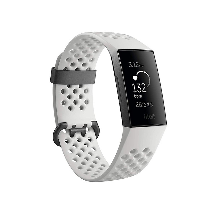 Đồng Hồ Thông Minh Fitbit Charge 3 Special Edition - Màu Trắng - Hàng Nhập Khẩu