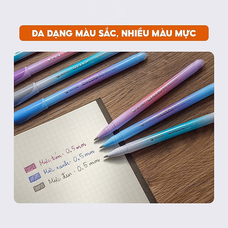 Hộp Bút Gel Xóa Được 0.5 mm Mazzic Thiên Long (20 chiếc) - Ảnh 7