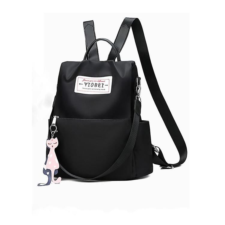 Balo Vải Dù Chống Nước, Chống Trộm Tặng Kèm Móc Khóa Gấu Tx00168