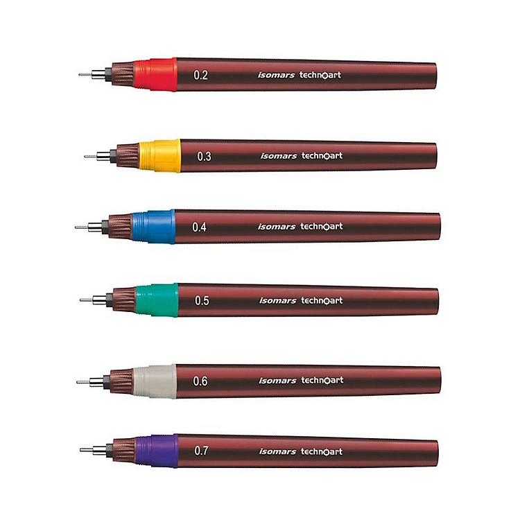Bút Vẽ Kỹ Thuật ISOMARS Technoart Drawing Pen (0.2-0.7)