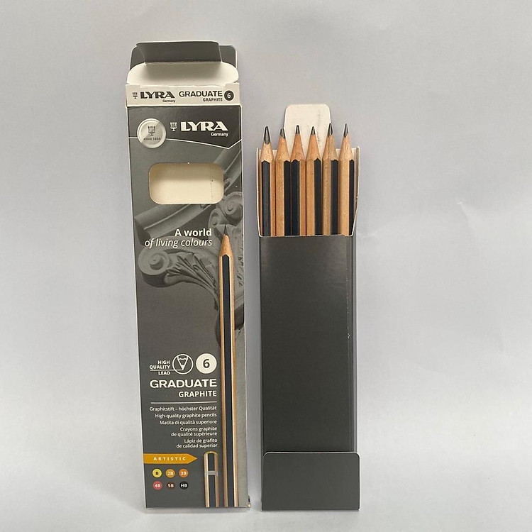 Bút Chì LYRA Graduete Graphite (hộp 6 bút) - Ảnh 3