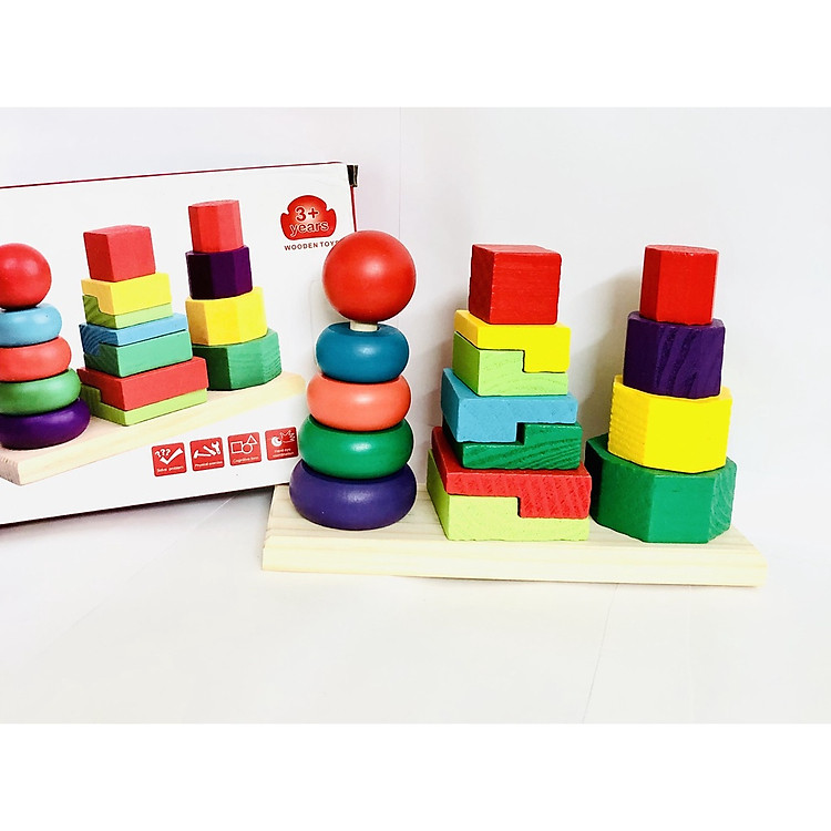 Mua Đồ chơi thả hình khối 3 cọc Chính hãng Giá tốt - Hình ảnh 2