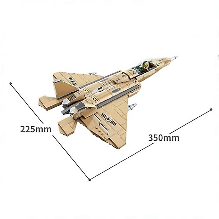 Mô hình Máy bay tiêm kích Qman 22013 Chính hãng Tiết kiệm - Hình ảnh 4