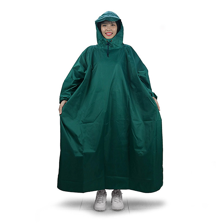 Áo mưa bít người vải dù tổ ong cao cấp freesize