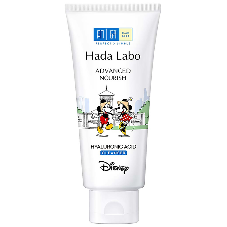 Kem rửa mặt dưỡng ẩm tối ưu Hada Labo Advanced Nourish Cleanser 80g – Phiên bản Mickey