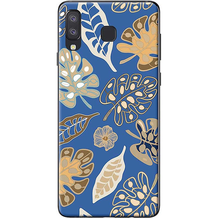 Ốp lưng dành cho Samsung Galaxy A8 Star mẫu Lá trầu bà xẻ