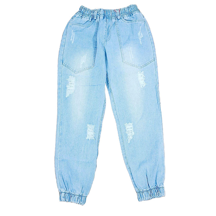 quần jean nữ baggy lưng thun freesize từ 40 - 55kg hàng made in Viet Nam