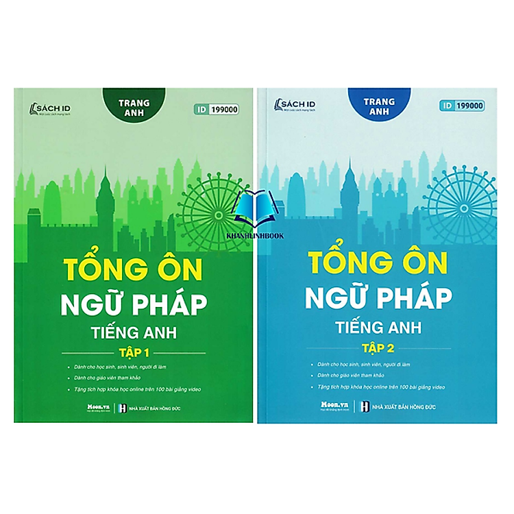 Combo Tổng ôn ngữ pháp Tiếng Anh – tập 1 + 2