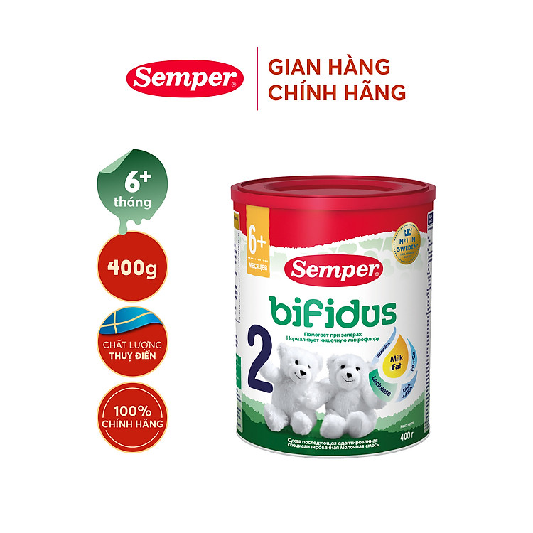 Sữa bột Semper Bifidus số 2 400g - Hình ảnh 2