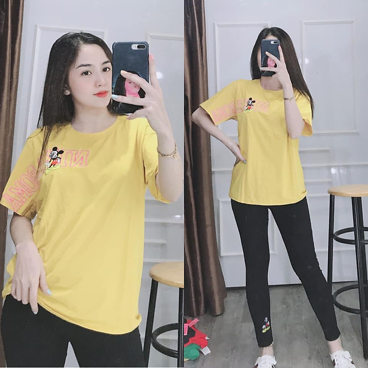 Set Đồ Cotton Nữ - Logo Thêu - SP Y Hình