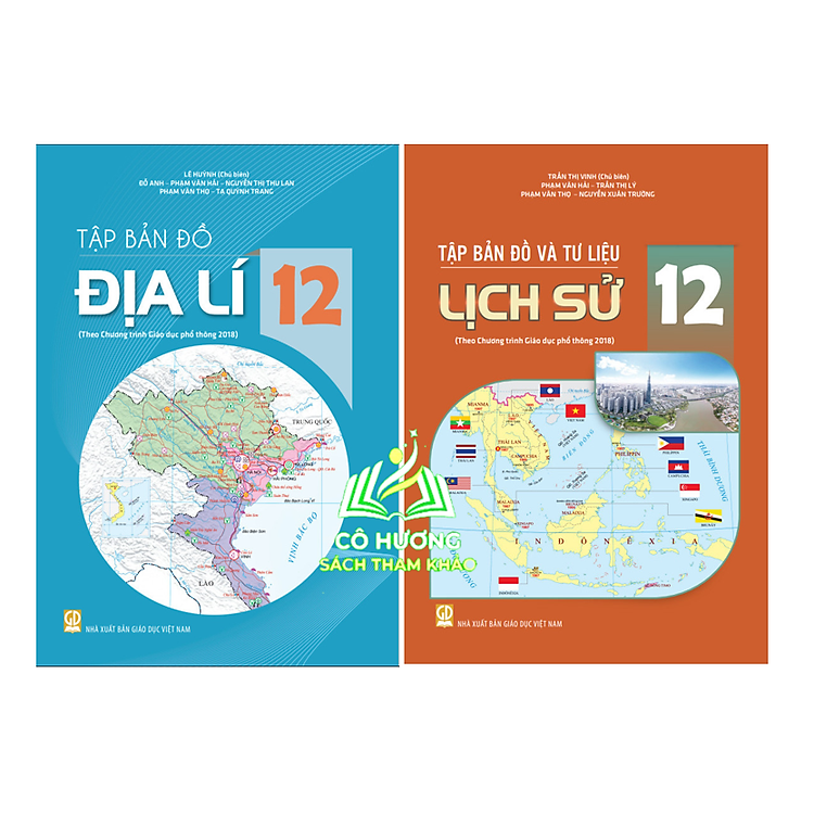Combo Tập Bản Đồ và Tư Liệu Lịch Sử + Tập Bản Đồ Địa Lí 12 (Theo Chương Trình GDPT 2018)