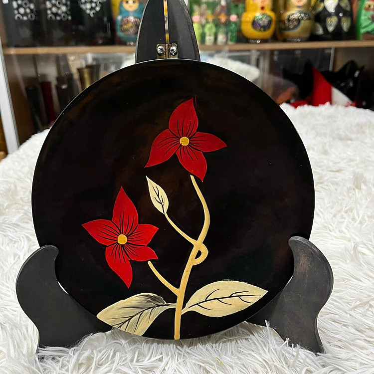 Dĩa Sơn Mài Thanh Bình (Size 20 cm) - Ảnh 4