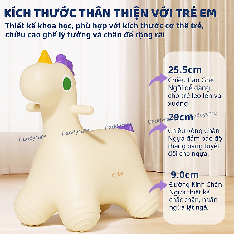 Thú Nhún Bơm Hơi Mideer Cho Bé Chính hãng Ưu đãi - Hình ảnh 5