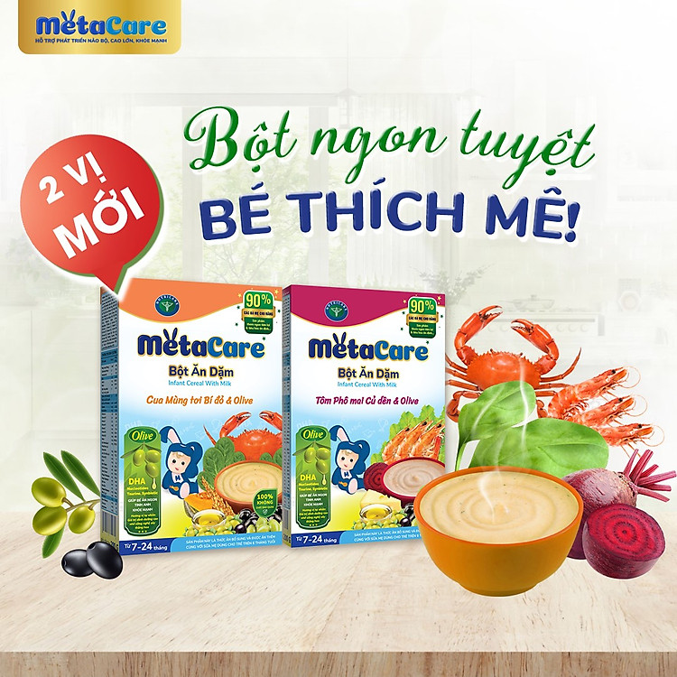 Bột ăn dặm Nutricare Metacare 200g Chính hãng Giá rẻ - Hình ảnh 3