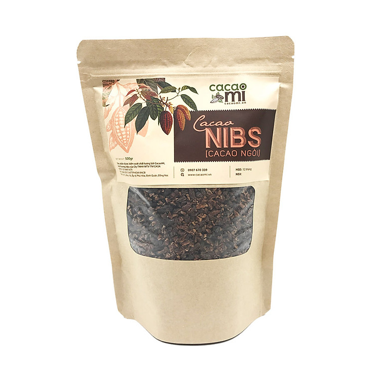 Cacao Nibs Cacaomi (Ca cao ngòi) - 500g