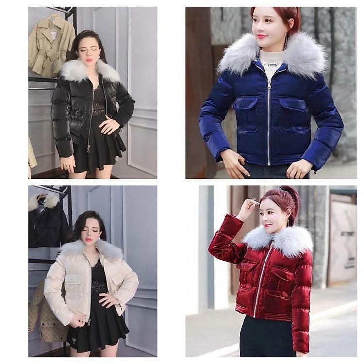 ÁO PHAO NHŨ CỔ LÔNG ( CỔ LÔNG THÁO RỜI ĐƯỢC)