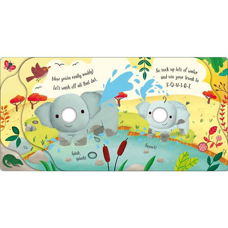 Tương Tác Thiếu Nhi Tiếng Anh - Usborne Fingerwiggly Elephants - Ảnh 2
