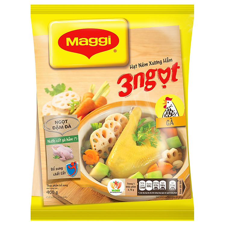 Hạt Nêm Maggi 3 Ngọt Vị Gà (900g) - 12249416
