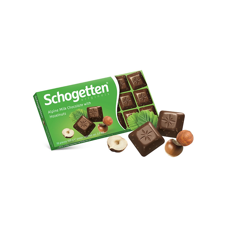 Sôcôla Thanh 13 Vị Schogetten - Hạt Dẻ - 100g