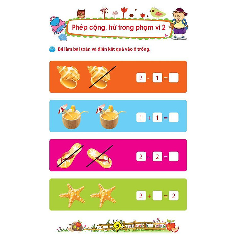 Bé Chuẩn Bị Vào Lớp 1 - Vở Bé Làm Quen Với Toán - Ảnh 5