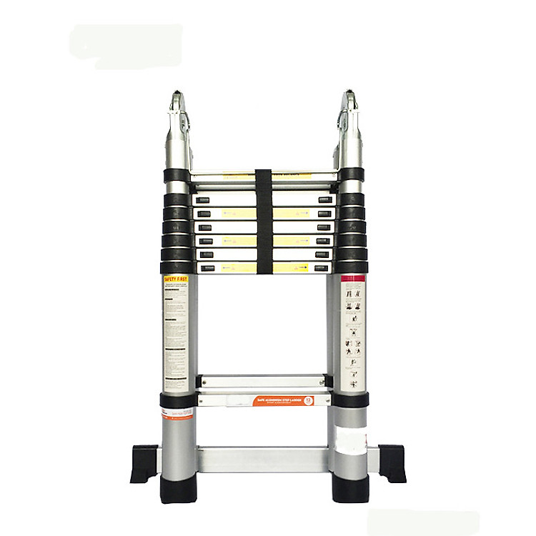 Thang nhôm rút chữ A (2,5m+2,5m), Duỗi thẳng 5m