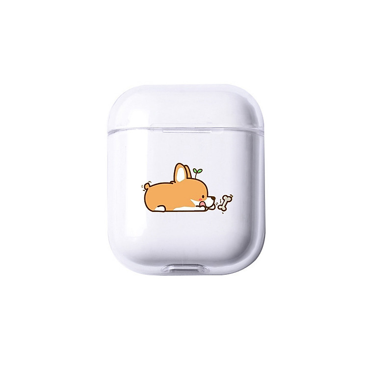 Bao case in hình cho tai nghe Apple Airpods 1 / Airpods 2 / Earpods Hình Corgi - Hàng Chính Hãng