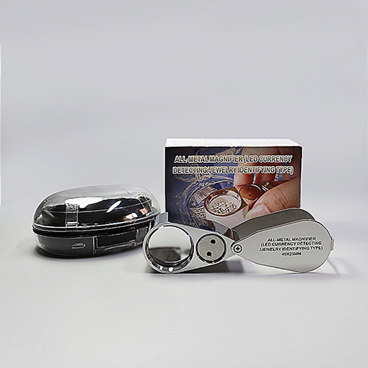 Kính lúp thoi có đèn LTCĐ 40X/25 độ phóng đại 40X 25mm