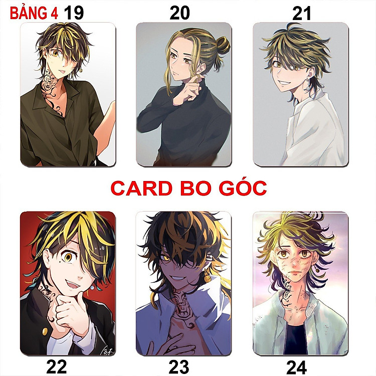 Thẻ Card Hanemiya Kazutora Tokyo Revengers (6 ảnh) - Ảnh 5