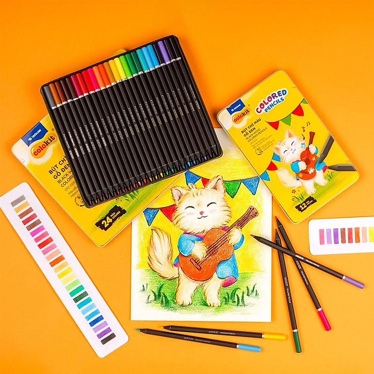 Hộp Bút Chì Gỗ Đen Black Wood (12 chiếc) - Ảnh 6