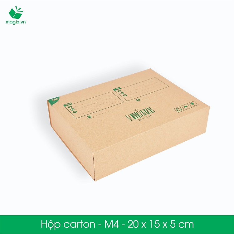 Thùng Hộp Carton M4 (20x15x5 cm) (50 chiếc)